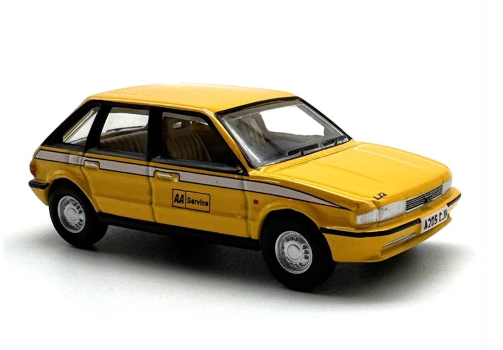 1:76 Austin Master AA Service Hatchback Yellow Diecast Metal Model Car