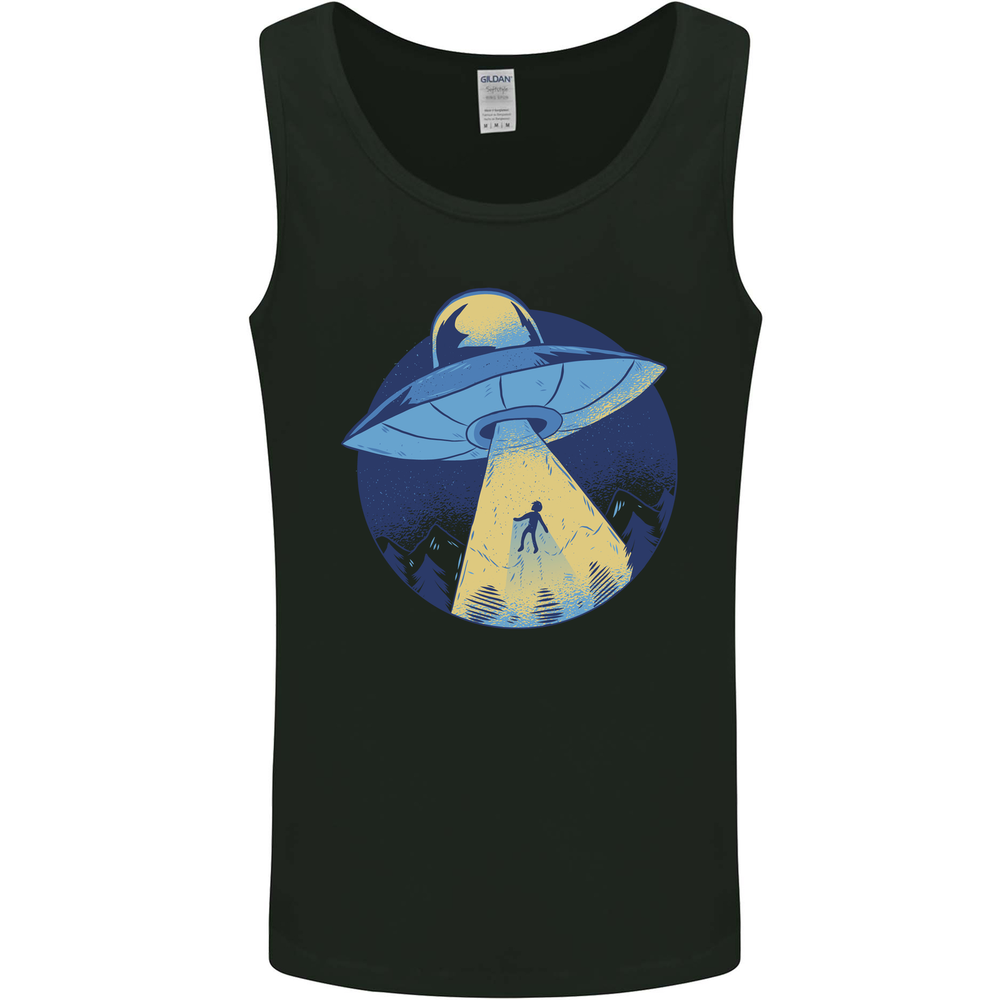 Funny Alien Abduction UFO Mens Vest Tank Top