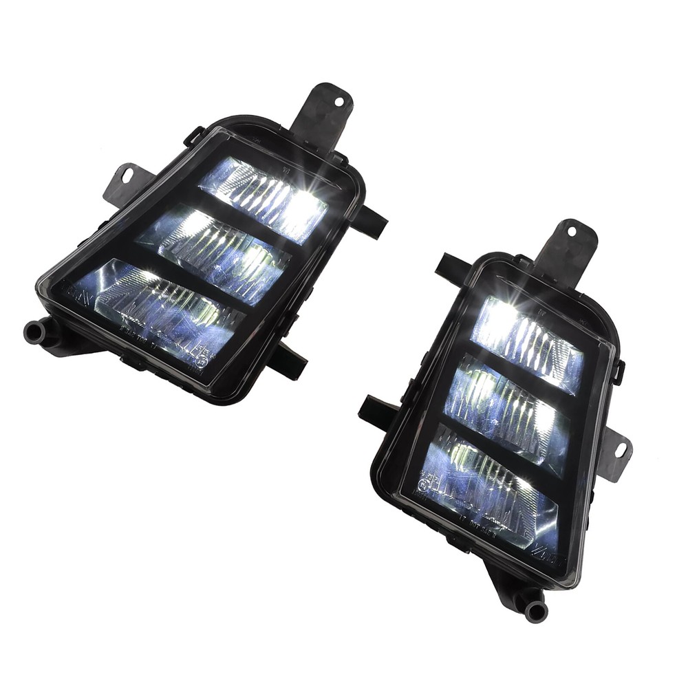 L+R LED Fog Lights Bumper Lamps 5GM941699A For Volkswagen Golf GTI 2014-2017