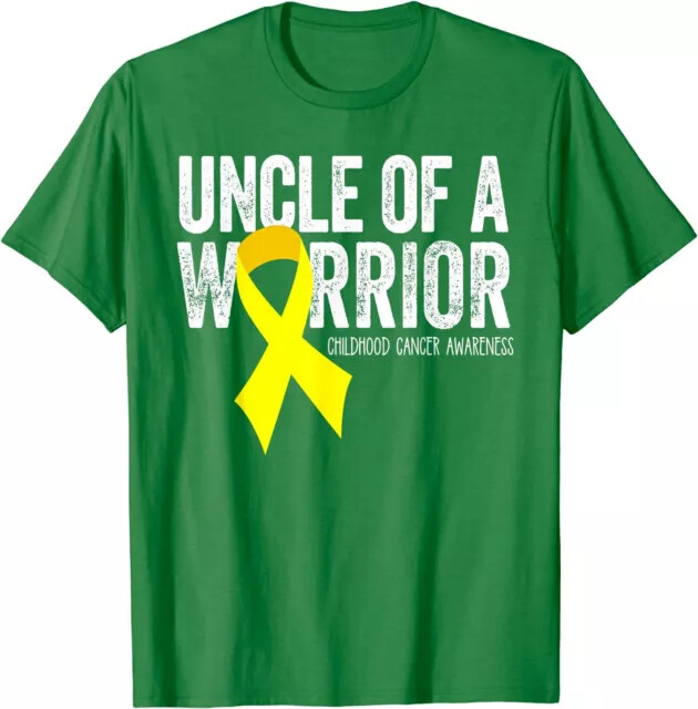 Uncle Of A Warrior Childhood Cancer Dad Ribbon Unisex T-Shirt