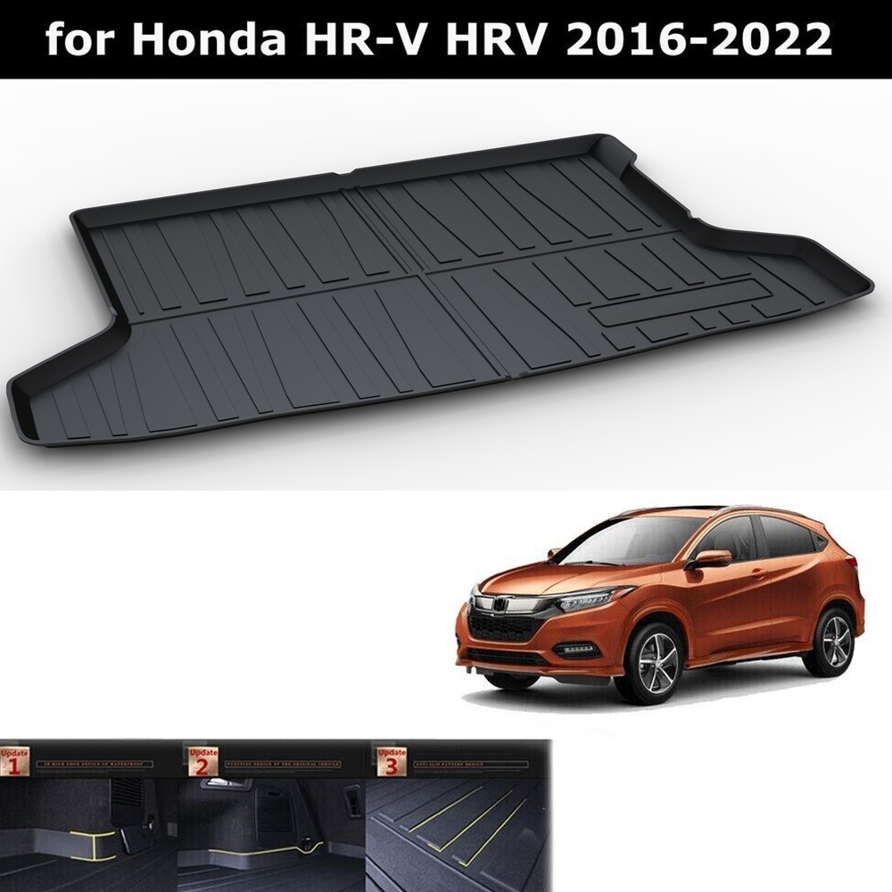 Custom Black TPO Floor Mats & Cargo Liner for 2016-2022 Honda HR-V