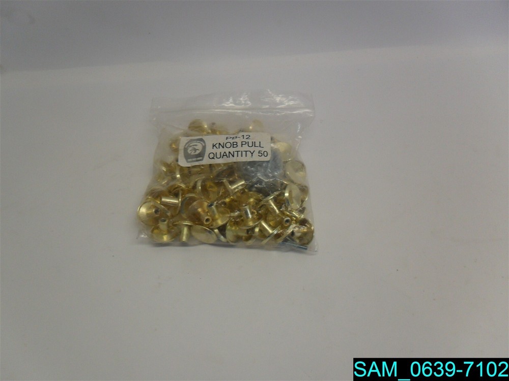 50 Bright Brass Drawer Knob Pulls - Durable & Stylish Hardware