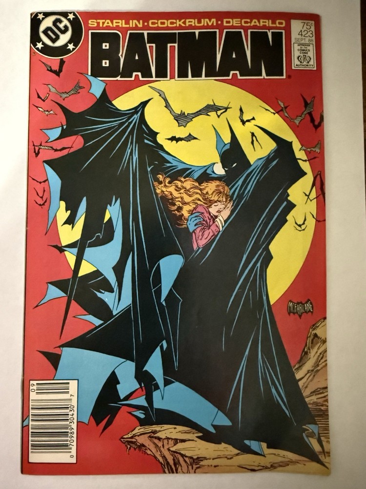 Batman #423 Newsstand Variant (DC Comics September 1988) McFarlane 🔥 🔑
