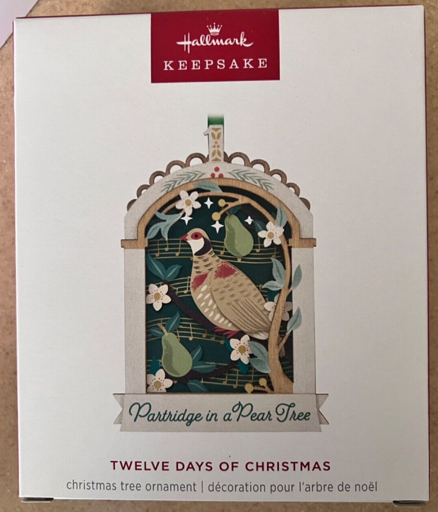 Hallmark 2024 12 Days of Christmas Partridge in a Pear Tree Ornament with Free Shipping