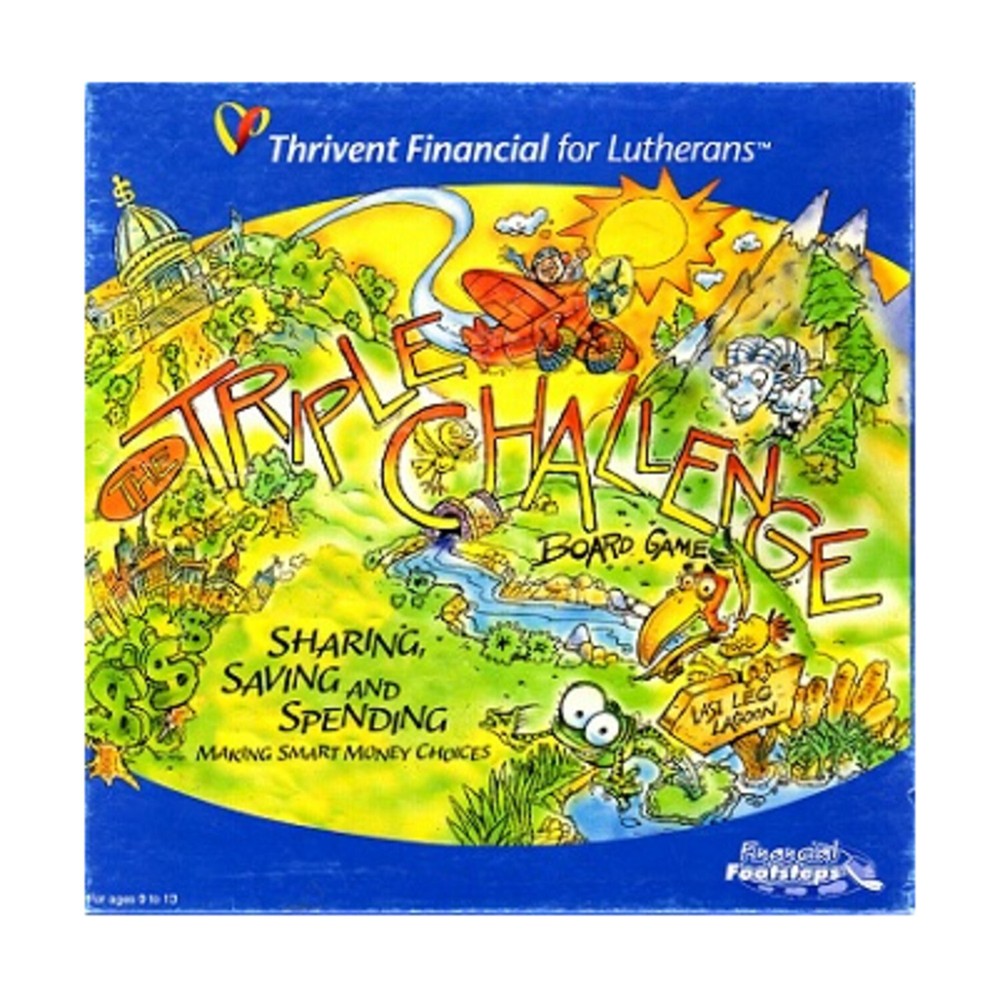 Kid Capital Boardgame Triple Challenge Board Game Box VG+/EX