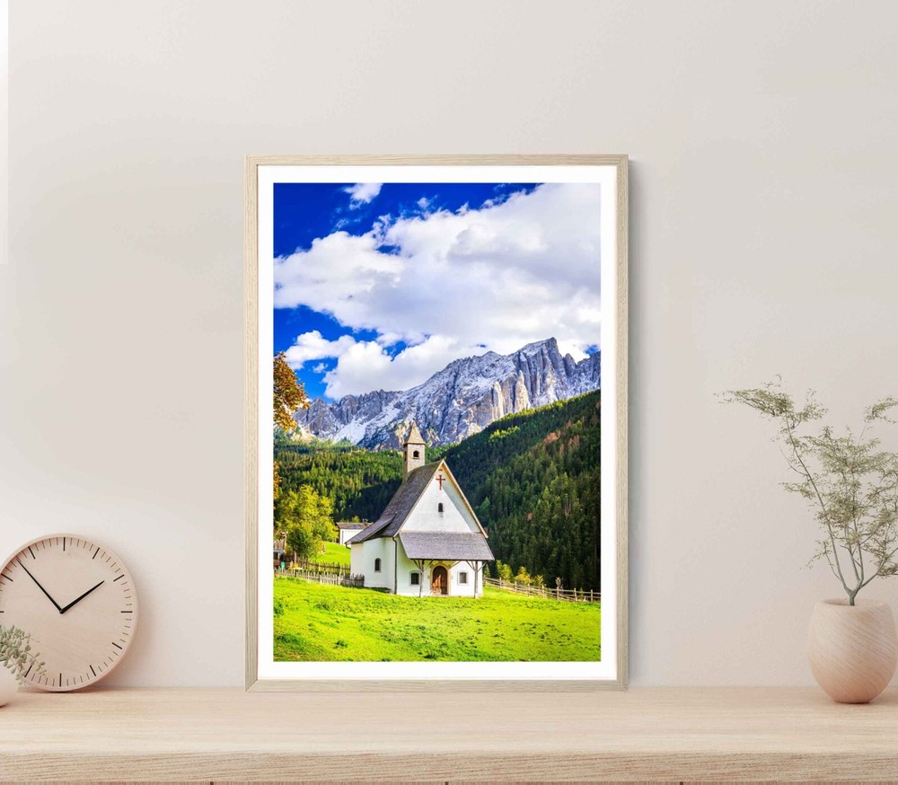 Mountain Ridge Famous For Lake Carezza Poster Premium Quality Choose your Size