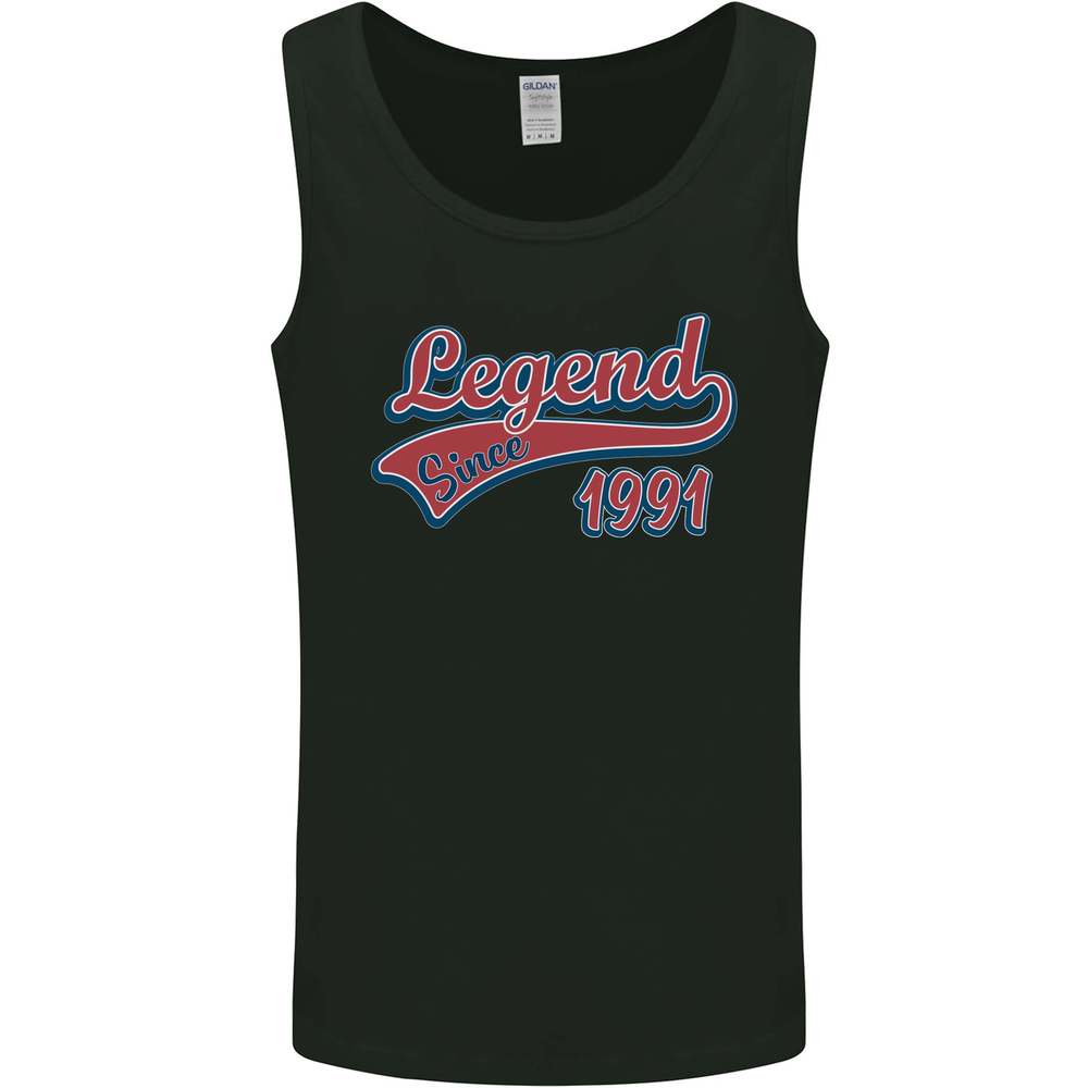 Legend Since 34th Birthday 1991 Mens Vest Tank Top