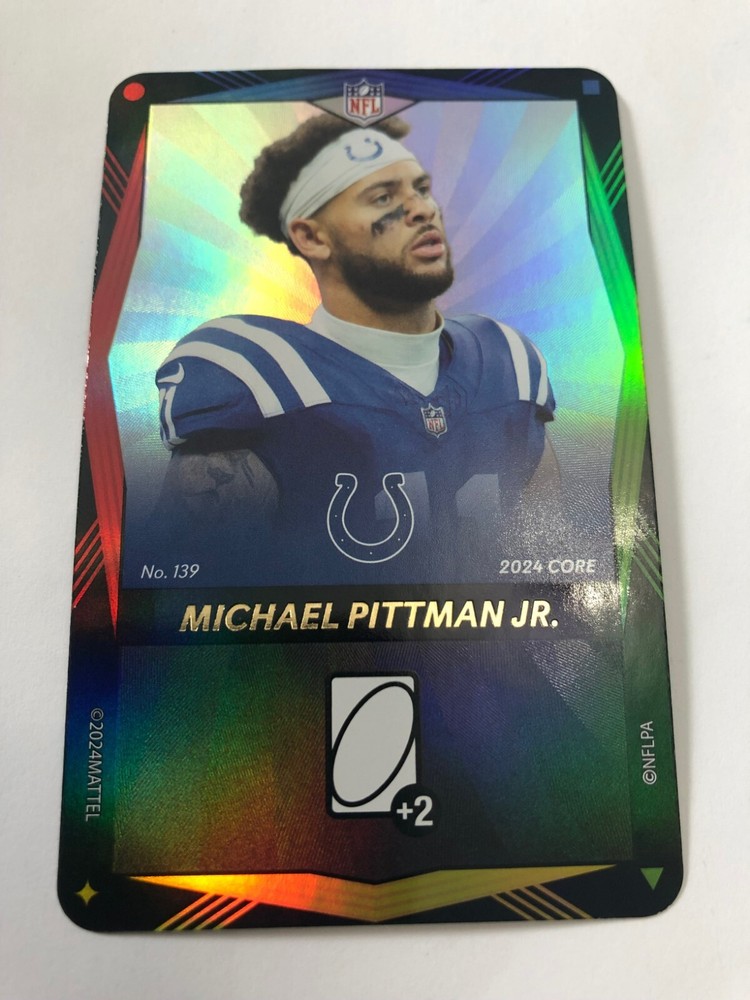 Uno Elite Michael Pittman Jr. Promo Card #139 - Mattel 2024 - Indianapolis Colts