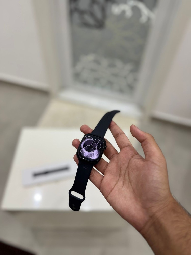 Apple Watch Series 10 Titanium Slate, GPS+Cellular, 46mm, Black Sports Band