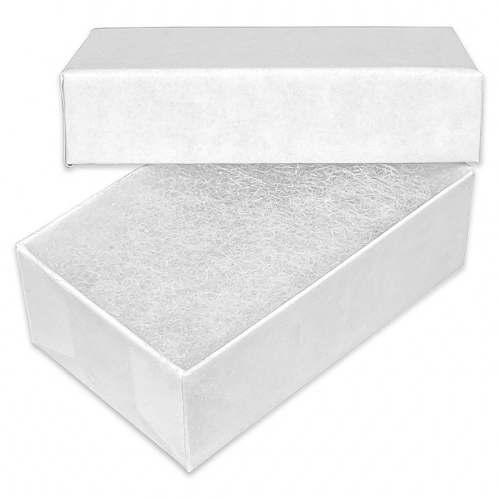 TheDisplayGuys 100-Pack #32 Cotton-Filled Cardboard Jewelry Gift Boxes