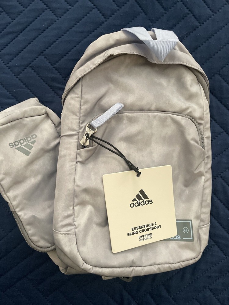 Backpack Sling Bag Adidas Grey With Phone Pocket