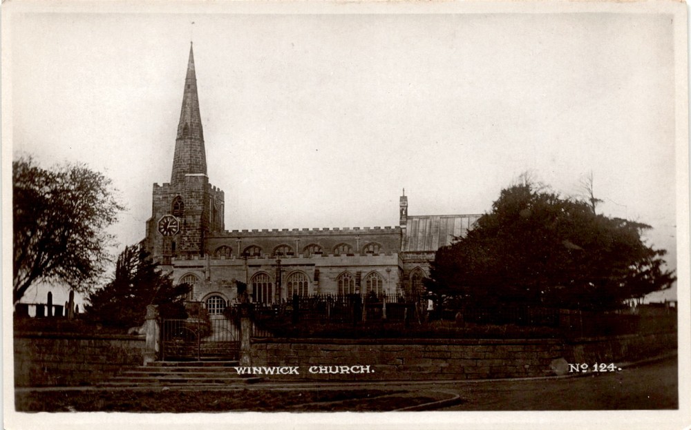 WINWICK CHURCH, Harvey, Earlestown, Real Photo Series Postcard