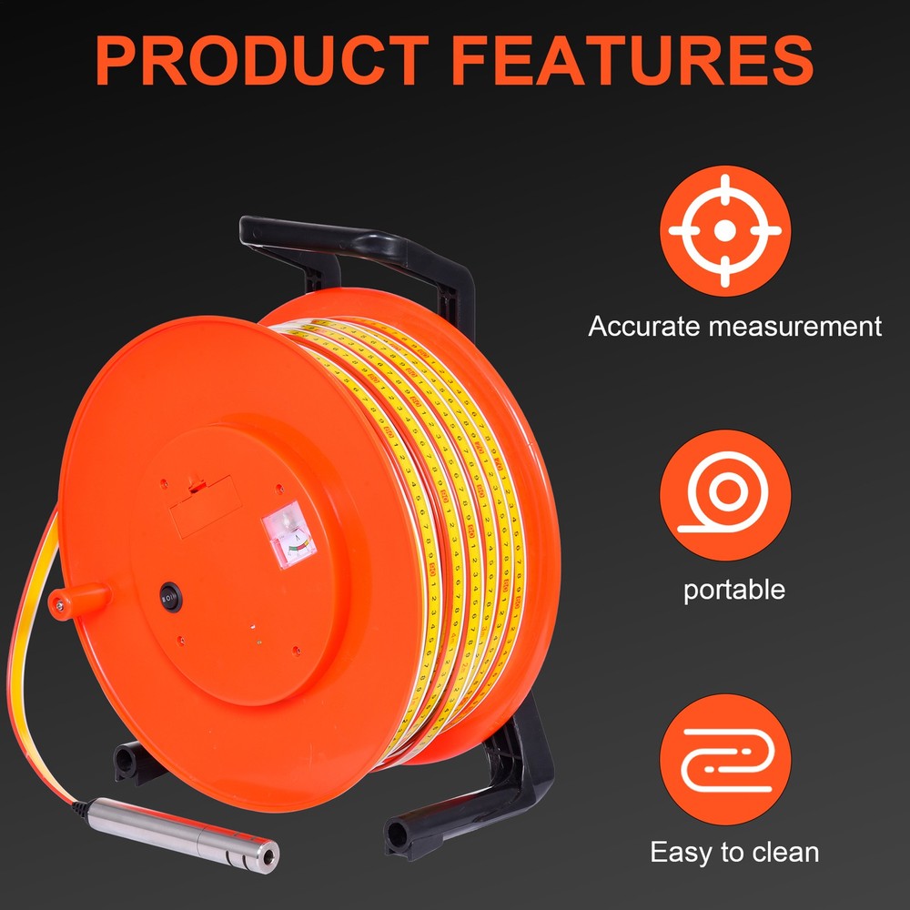 Water Level Meter, Water Well Measurement, Water Level Gauge with Fixed Probe