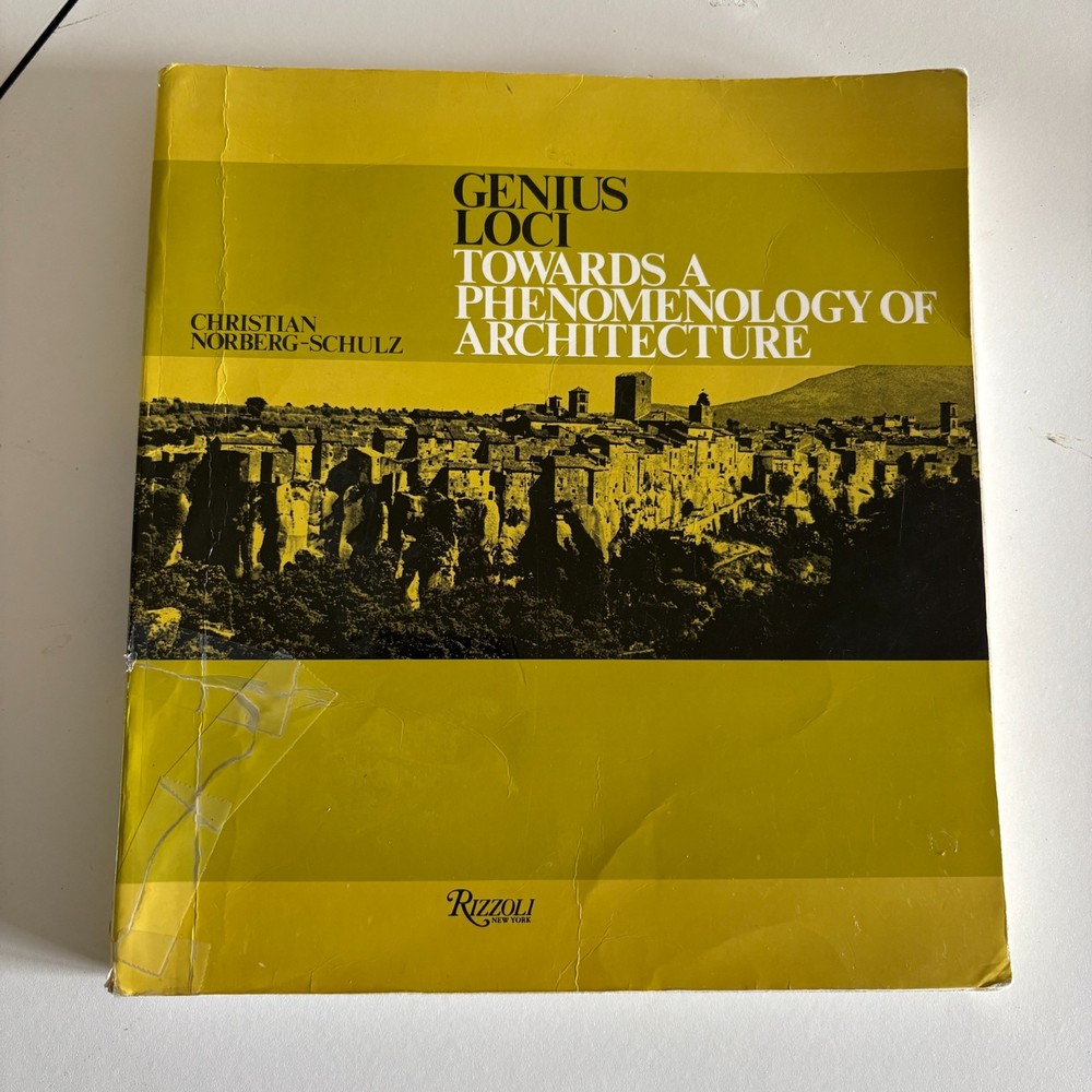 Genius Loci : Towards a Phenomenology of Architecture by Christian...