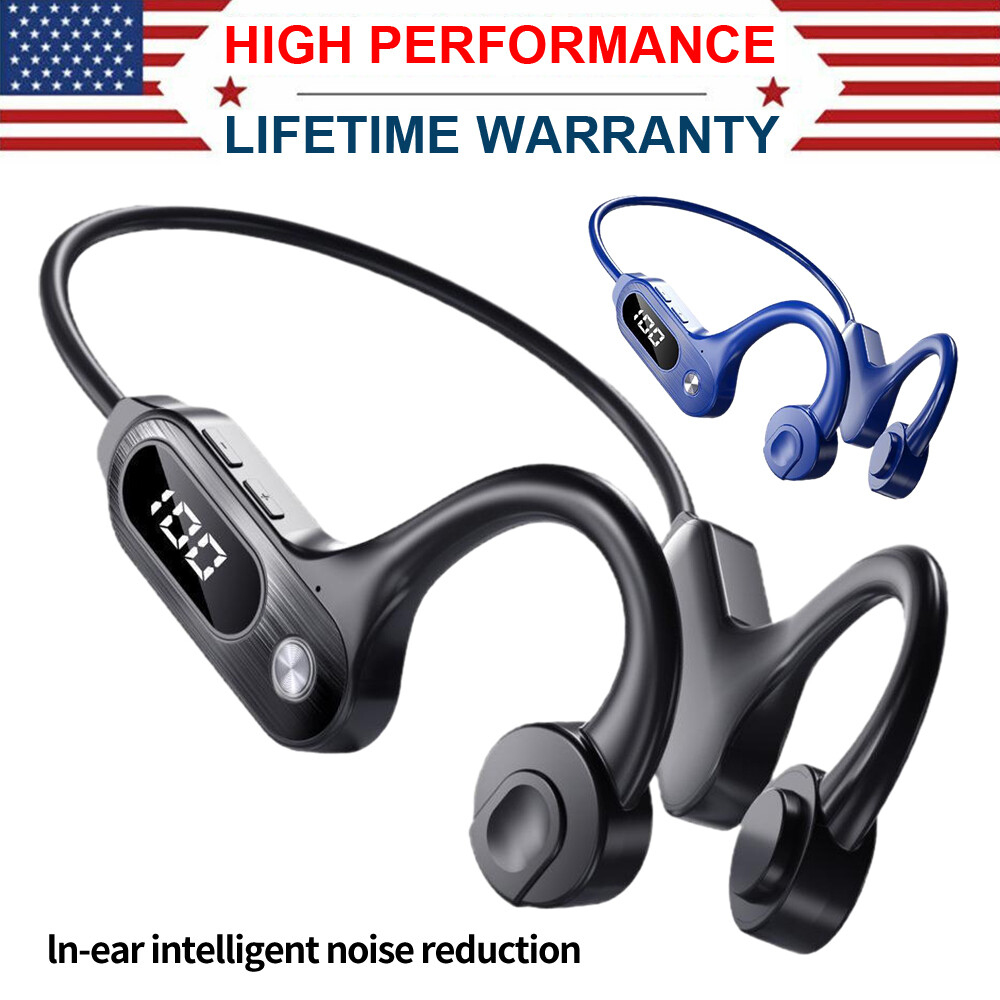Auriculares de conducción ósea Bluetooth 5.3 Auriculares inalámbricos Auriculares deportivos al aire libre