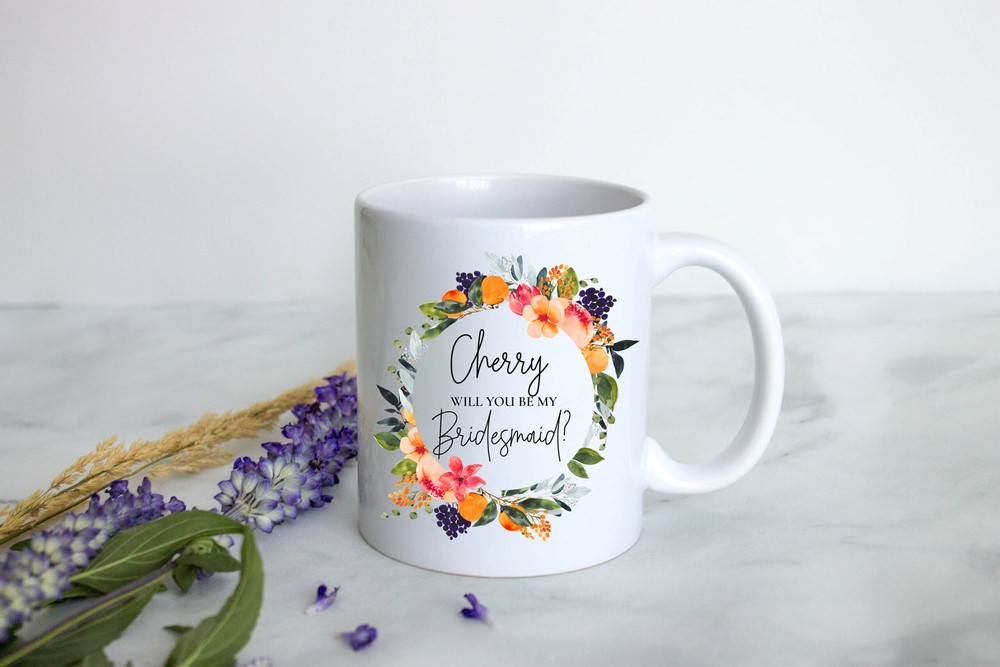 Bridesmaid Proposal Bridesmaid Mug Custom Personalized Mug Bridesmaid Gift