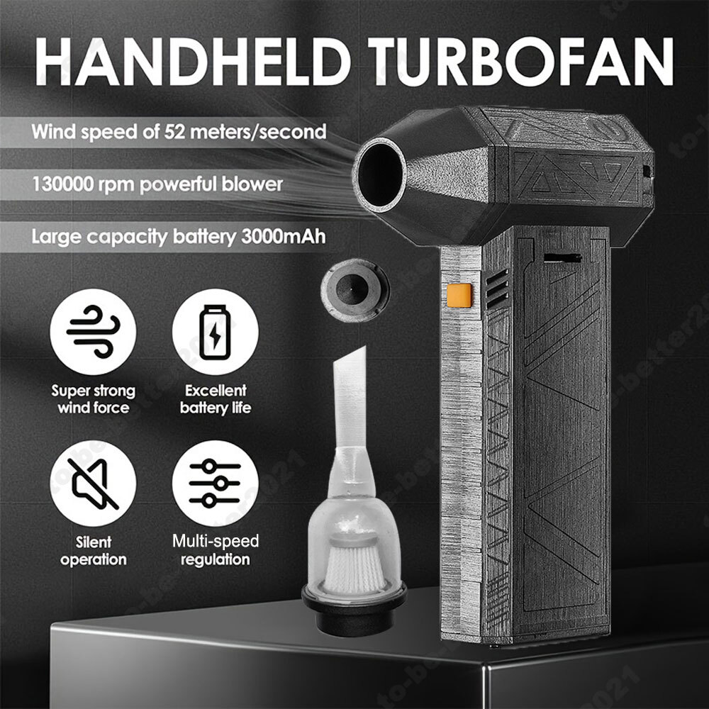 Electric Air Blower Powerful Snow Blower High-speed Dust Jet Fan Motor Car Dryer