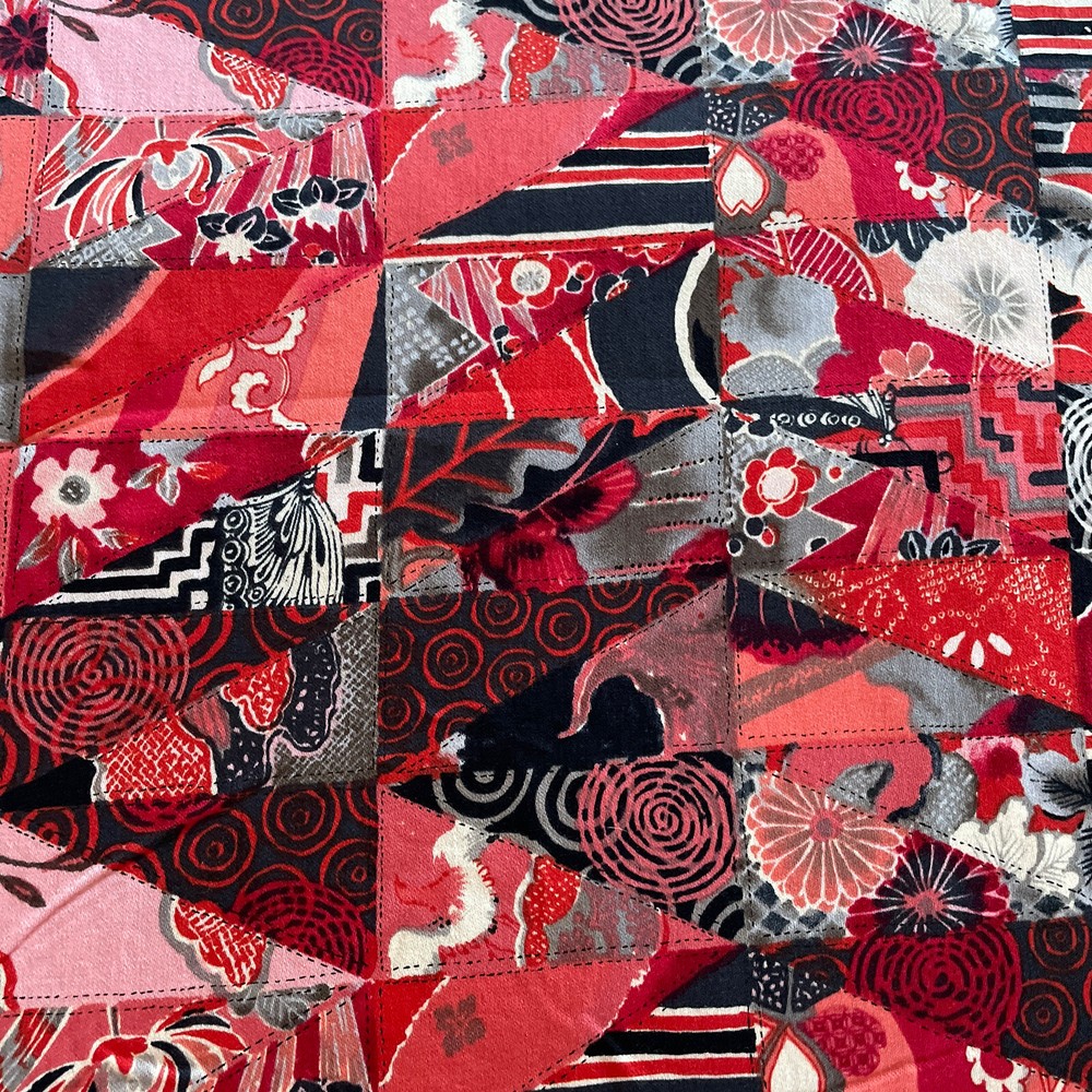 WIDE Japanese floral scrap patchwork cheater kimono patch alexander henry BTY