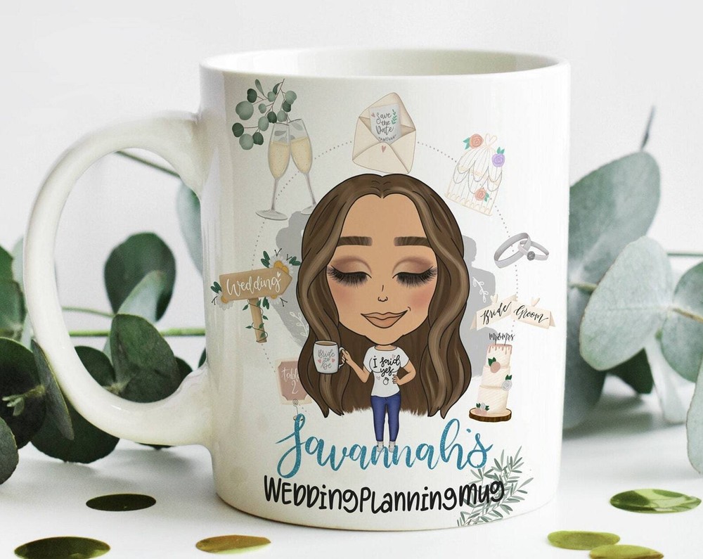 Personalized Bride To Be Mug Wedding Planning Gift Engagement Present