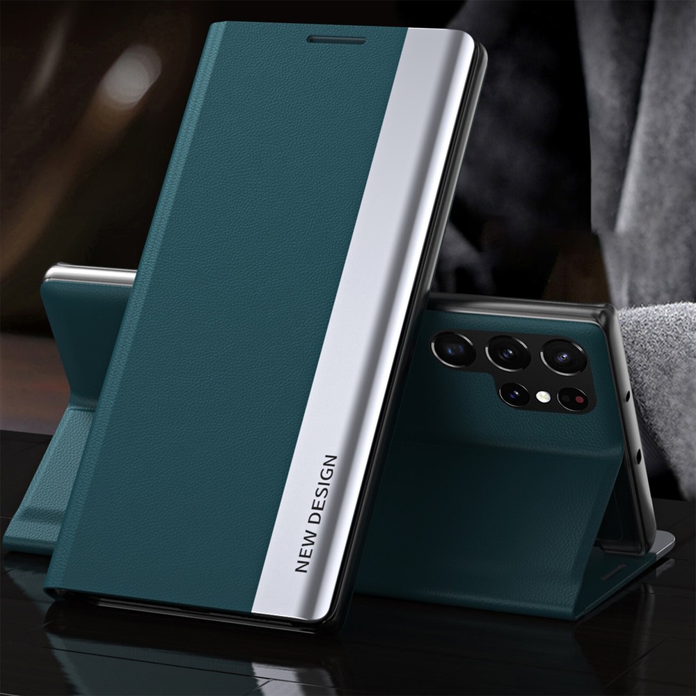 Case For Samsung Galaxy S25 Ultra S24 FE S23  Leather Flip Cover with Kickstand