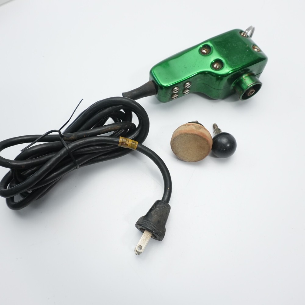 Vintage Andis AV Vibrator Massager Clipper Works Loud Green Model  