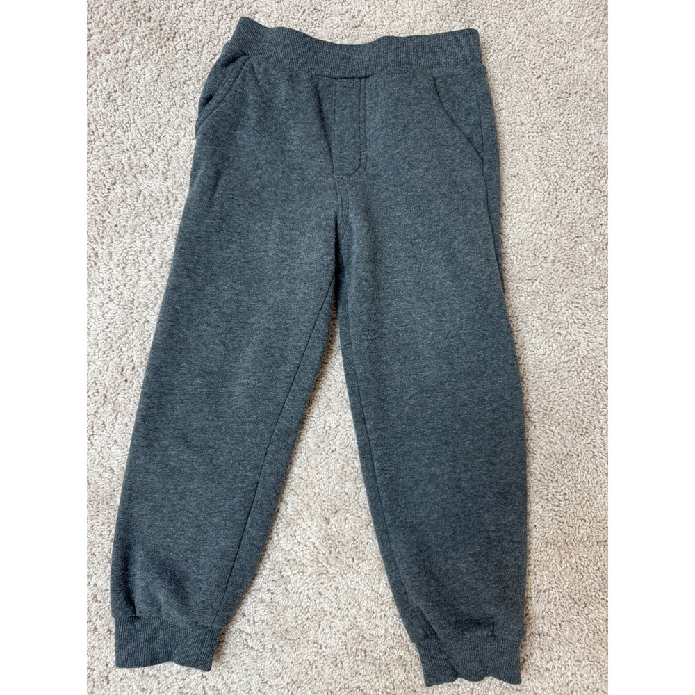 Kids Headquarters Boys Gray Fleece Jogger Sweatpants Size 5 Charcoal Heather
