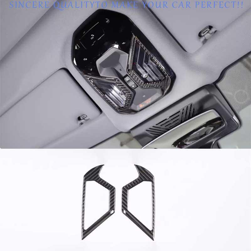 For BMW 5 Series M5 2024 Real Carbon Fiber Roof Front Reading Light Cover Trim
