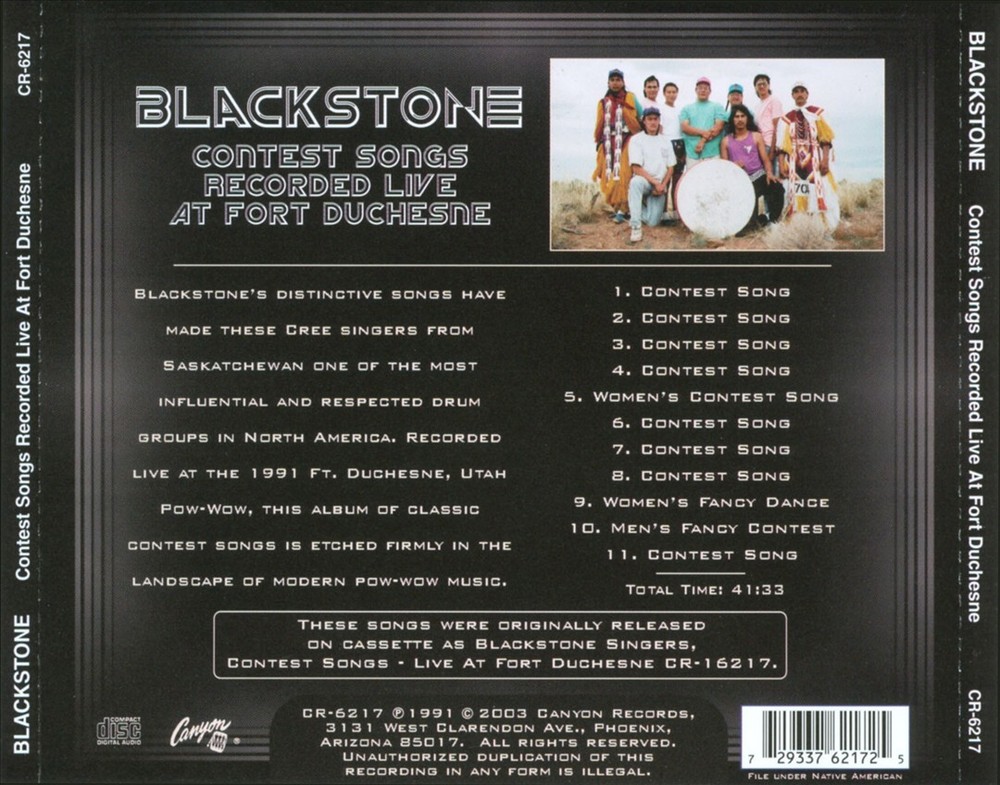 BLACKSTONE SINGERS CONTEST SONGS LIVE AT FT. DUCHESNE, VOL. 1 NEW CD