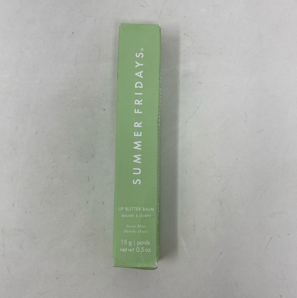 Summer Fridays Lip Butter Balm - Sweet Mint 0.5 oz/15 g Vegan Hydration + Shine