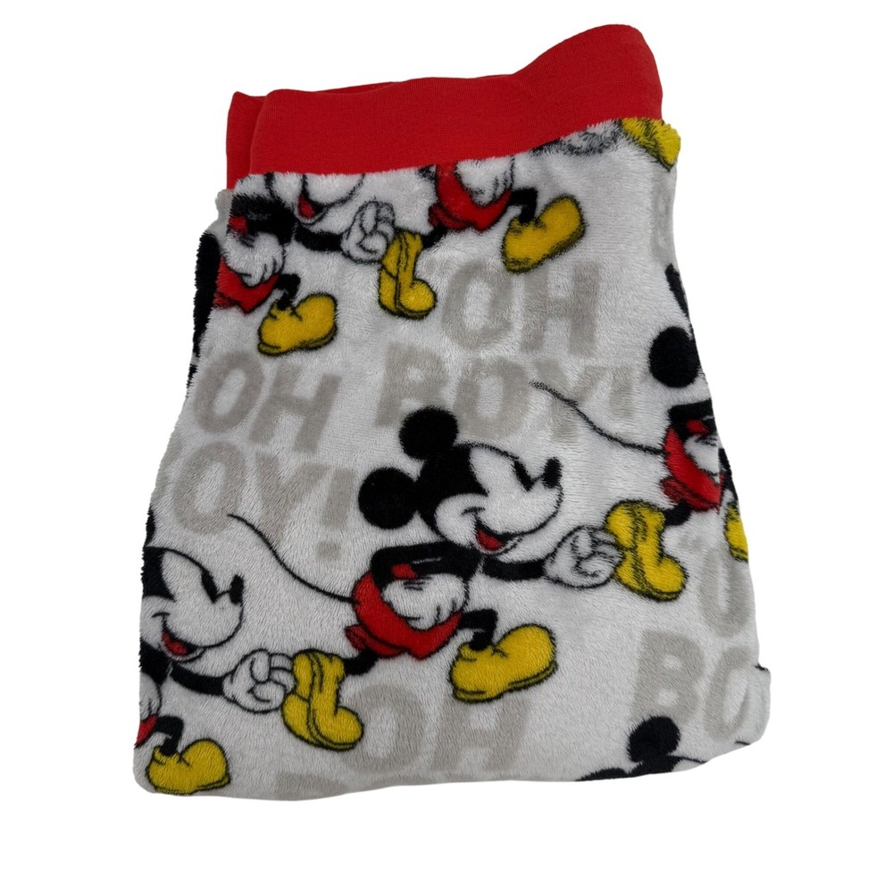 Disney Mickey Mouse Oh Boy Plush Pajama Pants Sleepwear Women's Size Large