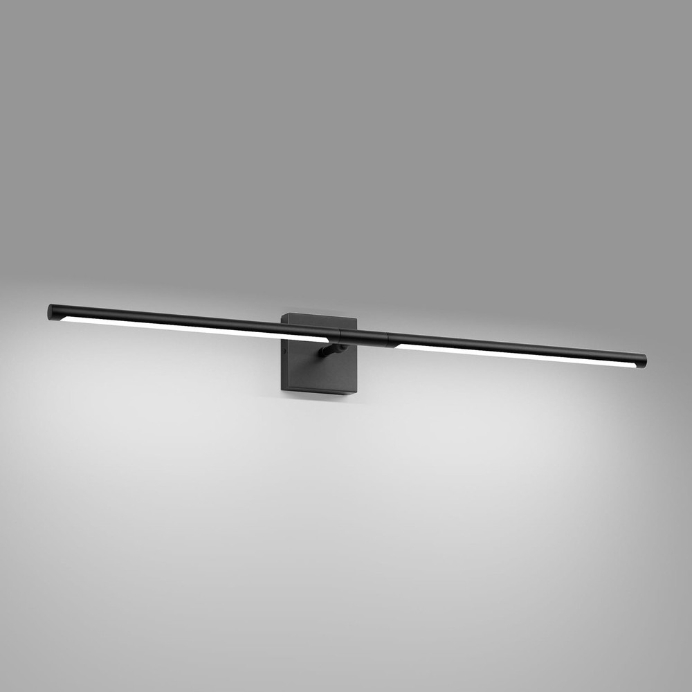 Black Wall Sconce for Bathroom 39.4IN Vanity Light Fixture 5500K Indoor Bathr...