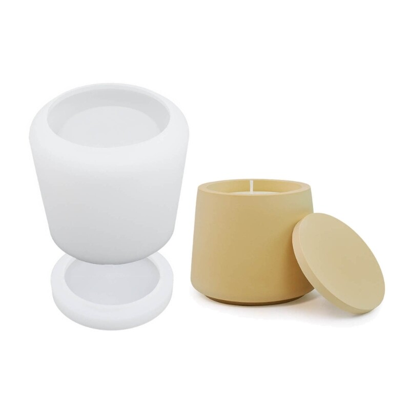 Silicone Aromatherapy Cup Mold for DIY Resin Craft Storage