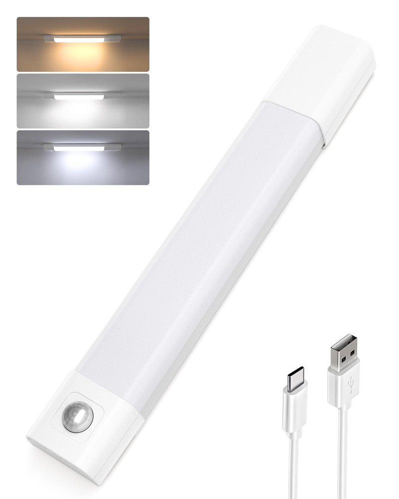 Under Cabinet Lighting, 30 LED Rechargeable Under Cabinet Lights Wireless, 3 ...