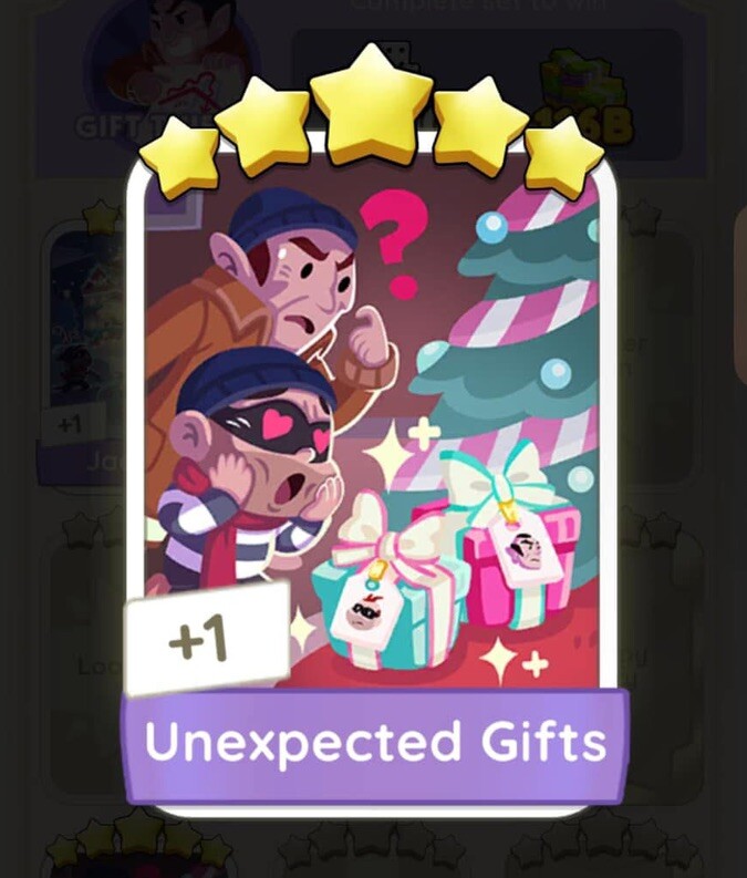 Unexpected Gift - Monopoly Go - Sticker - 5Star⭐️