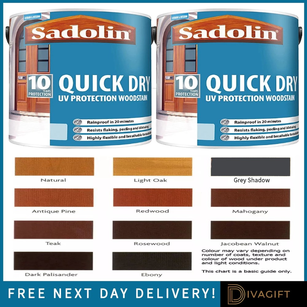 SADOLIN QUICK DRY UV PROTECTION WOODSTAIN 10 YEAR PROTECTION EXTERIOR INTERIOR