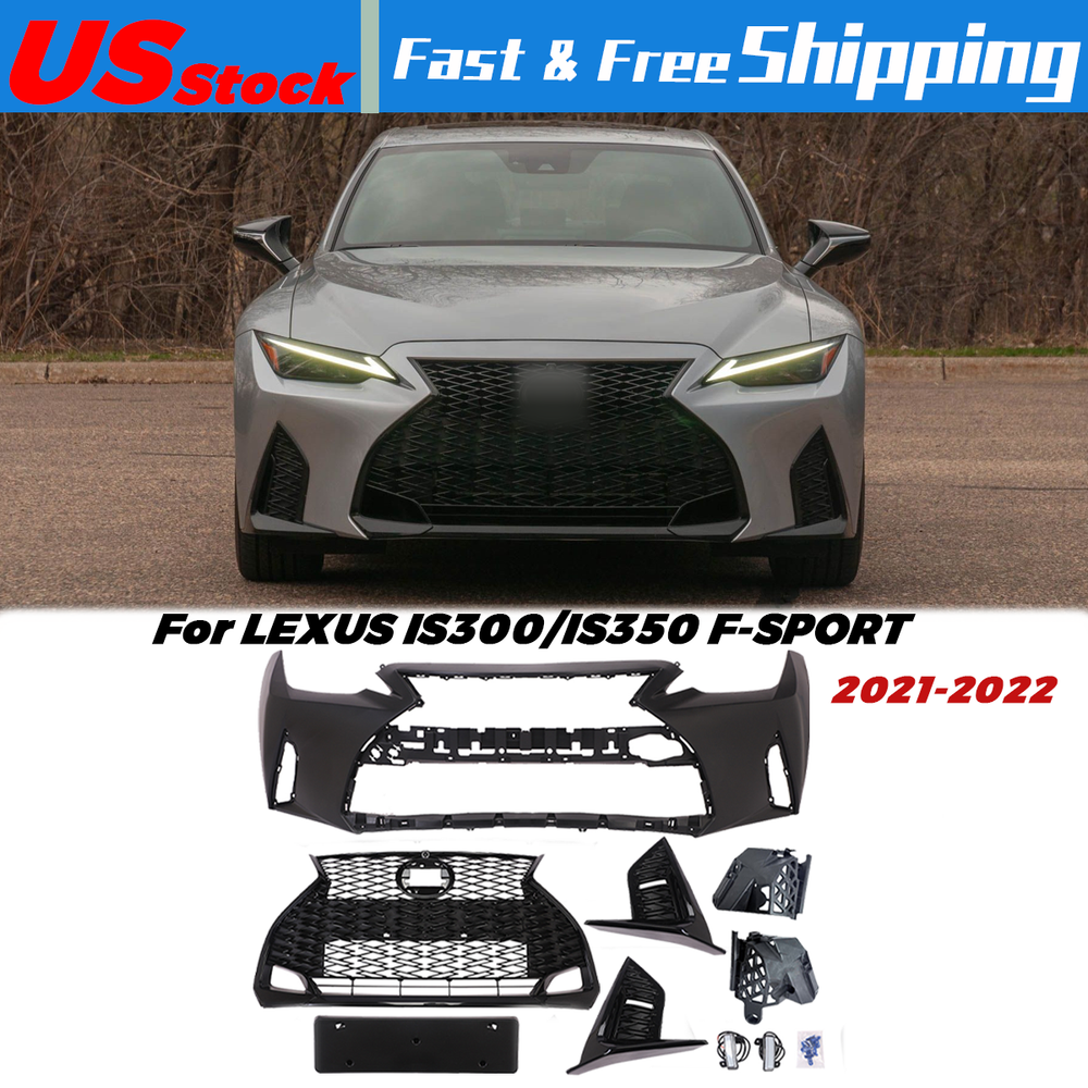 Front Bumper Cover Set For 2021-2022 LEXUS IS300/IS350 F-SPORT