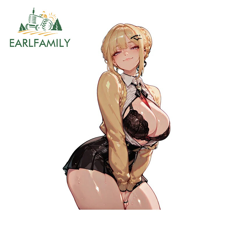 Sexy Evelyn Chevalier Anime Wall Sticker 5.1 Inch Large Breasts Decal
