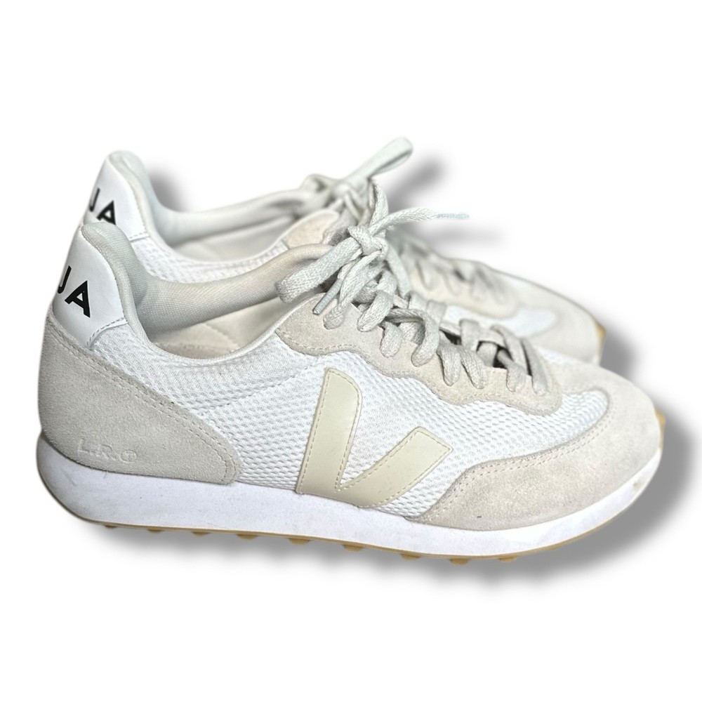 Veja SDU REC Alveomesh White Beige Women's Size 8 Eco Sneakers