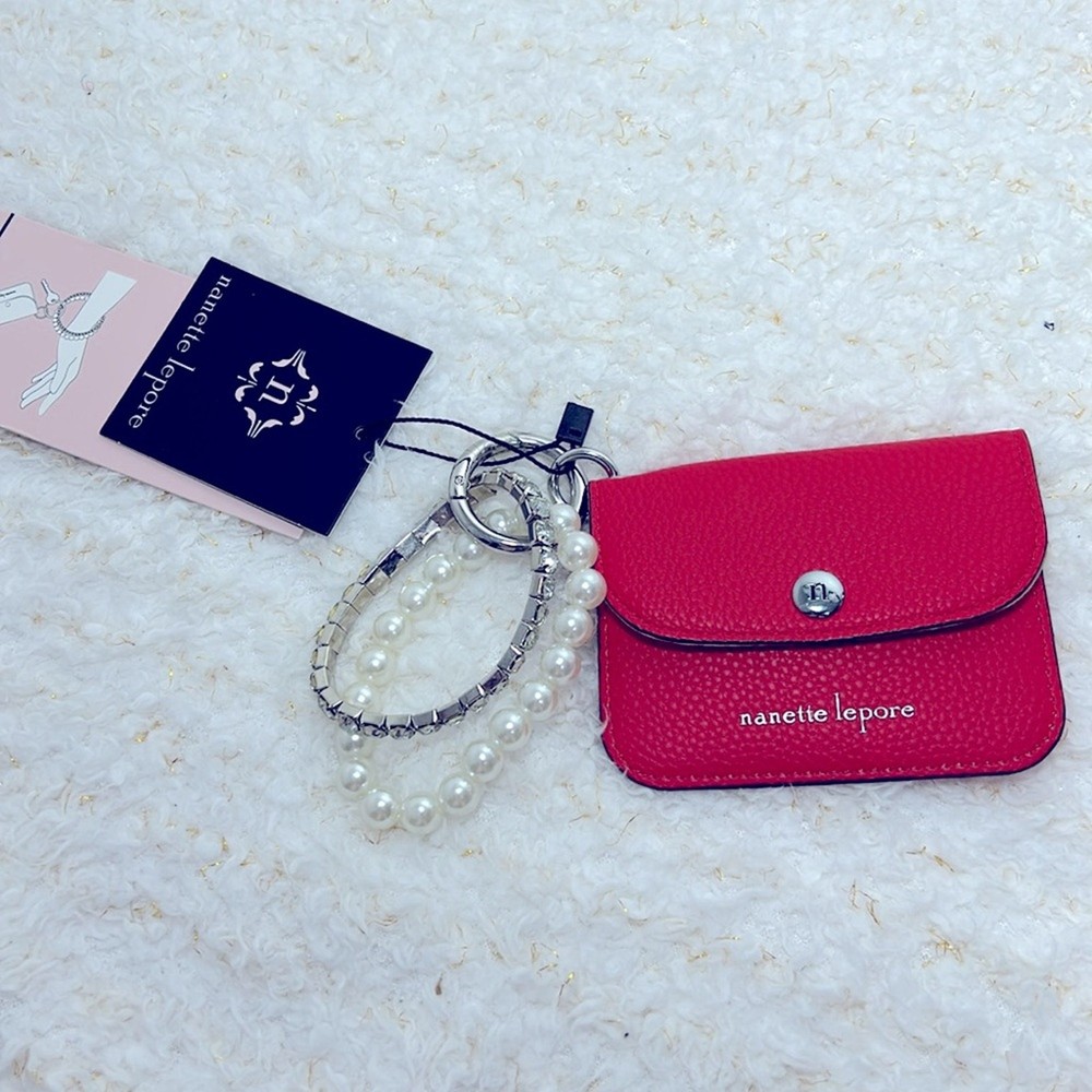 Nanette Lepore Bling Bracelet, Keyring  Removable Card Case