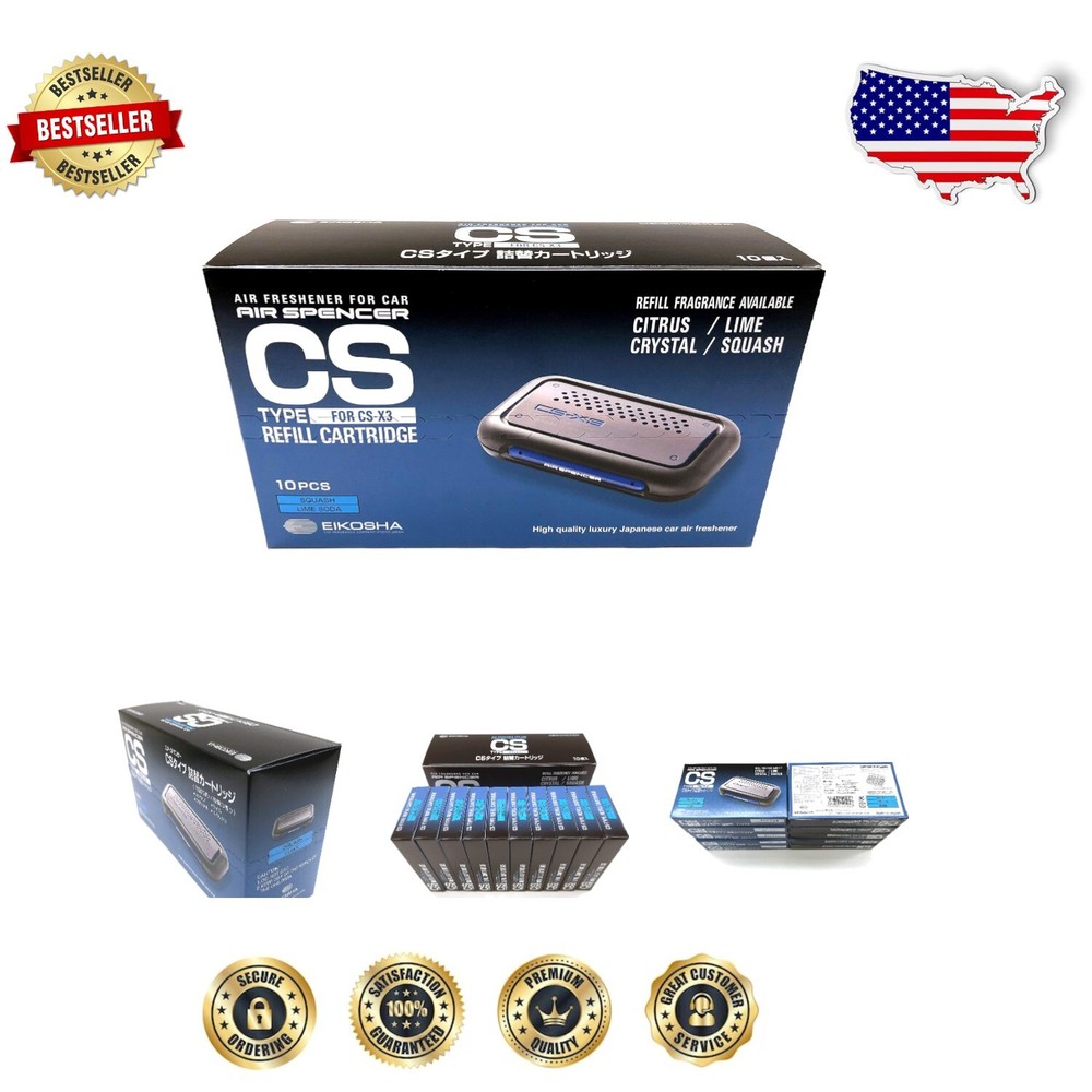 Long-Lasting Squash Car Air Freshener Refills - 10 Pack for Easy Scent Control