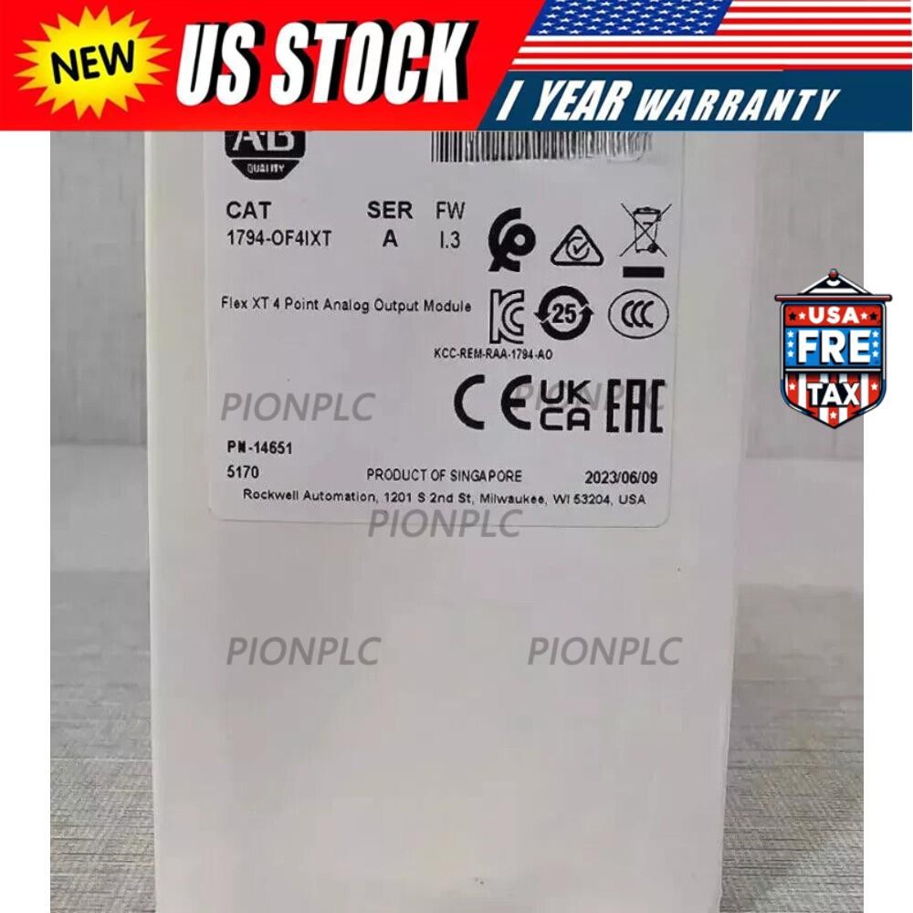 Allen Bradley 1794-OF4IXT Flex XT 4-Point Analog Output Module US Free Tax