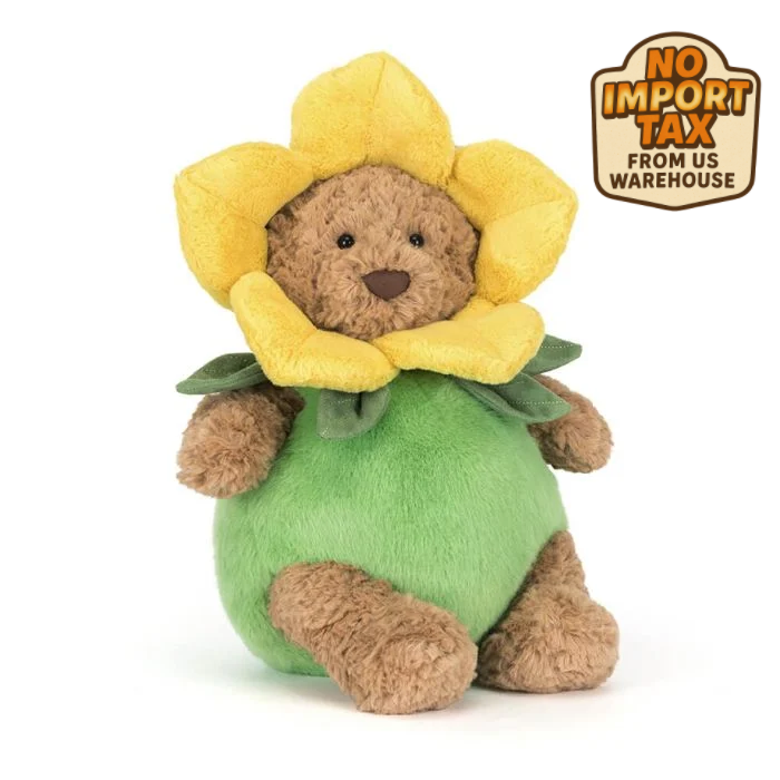🔥FREE SHIP Jellycat Bartholomew Bear Daffodil Outfit