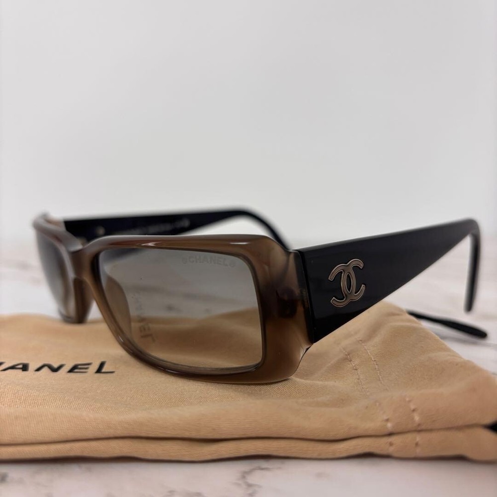 CHANEL 5078 Brown Frame Sunglasses with Coco Mark Logo
