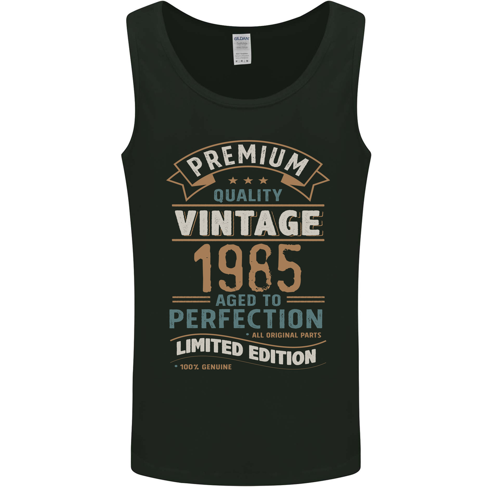 Premium Vintage 40th Birthday 1985 Mens Vest Tank Top
