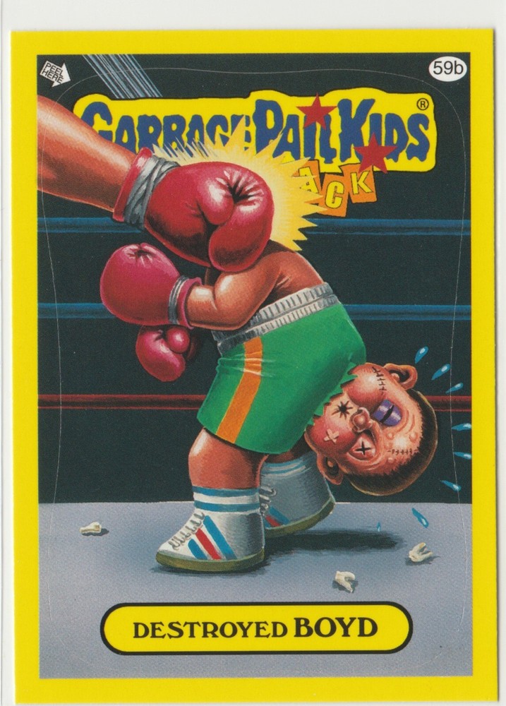 Destroyed Boyd #59b Garbage Pail Kids 2011 Flashback Series 3 FB3 GPK Card