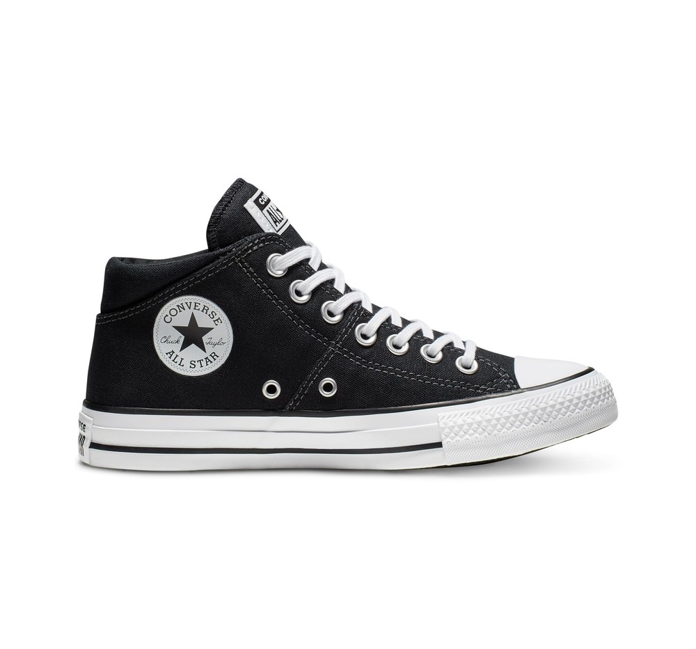 Converse Women's Chuck Taylor All Star Madison Mid Top, Black/Black/White,...