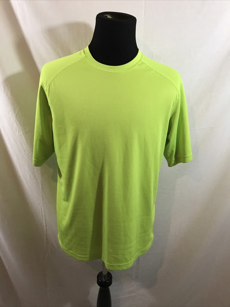 Body Sensors lime green short sleeve athletic T - mens XL