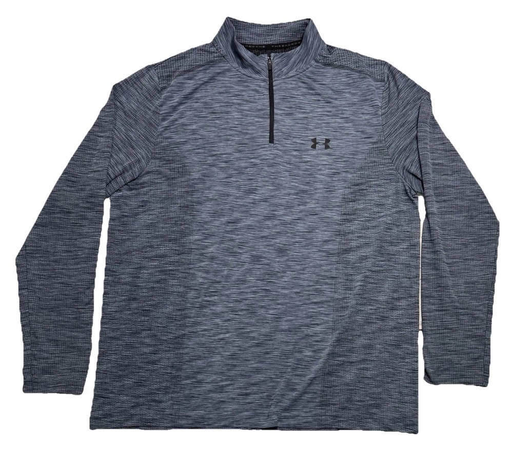NWT Under Armour Threadborne 1/4 Zip HeatGear Long Sleeve Shirt Men’s Sz 2XL