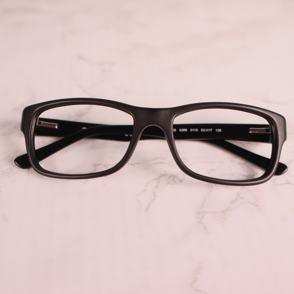 Ray Ban RB 5268 5119 Square Black Eyeglasses Optical Frame 52-17-135