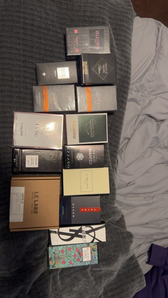 50 bottles of Cologne and Perfume for Men & Women NIB Great Gifts Many Brands